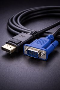 DP TO VGA CABLE - 1.8M מטר