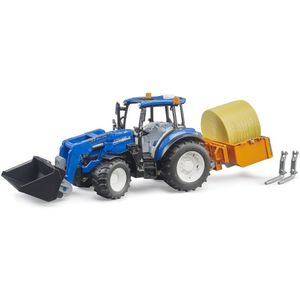 טרקטור ניו הולנד עם כף - Bruder New holland T5.120 2187