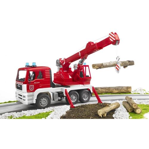 מנוף אדום MAN TGA+סירנה - BRUDER 02770