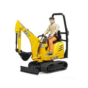 JCB דחפור מיקרו ובובה 8010 - Bruder Bworld 62002