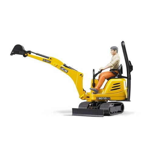 JCB דחפור מיקרו ובובה 8010 - Bruder Bworld 62002