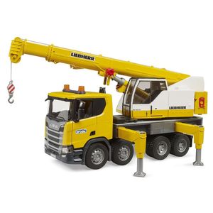משאית סקניה מנוף ליבהר - Bruder Scania Super 560R Liebherr 03571