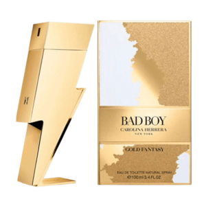 בושם לגבר 100 מ"ל | Carolina Herrera Bad Boy Gold Fantasy | או דה טואלט E.D.T