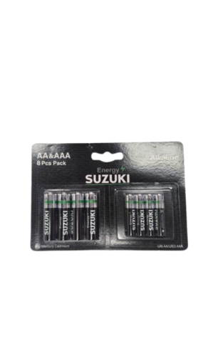סוללות אלקליין SUZUKI ENERGY AA + AAA – מארז משולב 8 יחידות