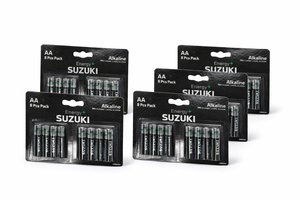 SUZUKI ENERGY – סוללות AA אלקליין | מארז 8 (LR6) | 5 חבילות – 40 סוללות