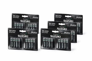 SUZUKI ENERGY – סוללות AA + AAA אלקליין | מארז משולב 8 סוללות| 5 חבילות –סהכ 20 AA20+ AAA