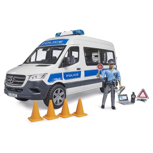 מיניבוס מרצדס זינזנה משטרה - Bruder 02683 Mercedes Benz Sprinter