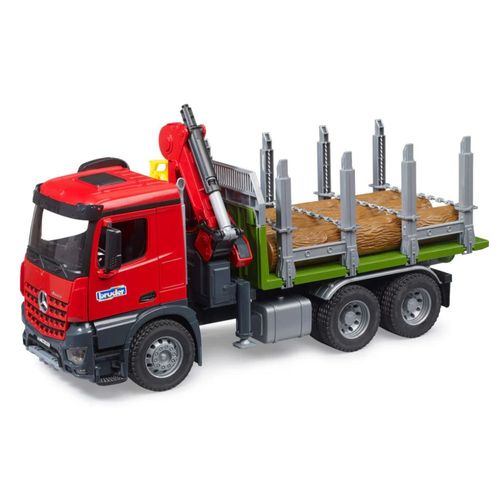 משאית מרצדס מעמיסה עצים - Bruder Mercedes Benz Arocs 3669