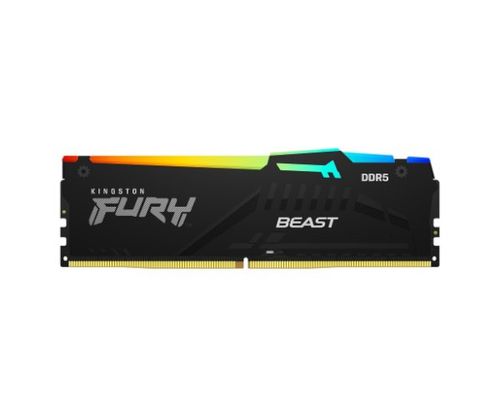 זכרון לנייח Kingston Fury Beast RGB 16GB 5600MHZ DDR5 C40 XMP