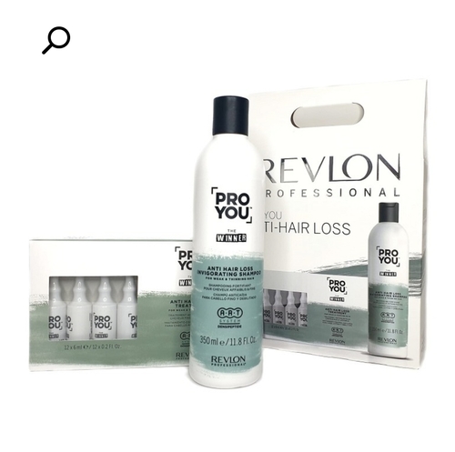 ערכה למניעת נשירה אמפולות + שמפו רבלון REVLON PRO YOU