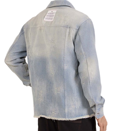 ג׳קט BALR מידות S-3XL לגברים בגוון ג'ינס שטוף
