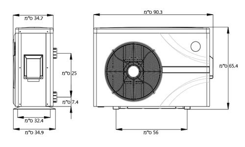 משאבת חום אינוורטר KT6-Family-Full Inverter קלימטקניק ( חד פאזי)