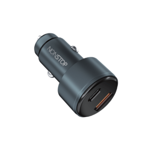 מטען רכב 2 יציאות NONSTOP PowerLine PD+QC 48W