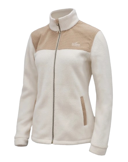 מעיל פליס נשים Bonnie לבן - Outdoor 