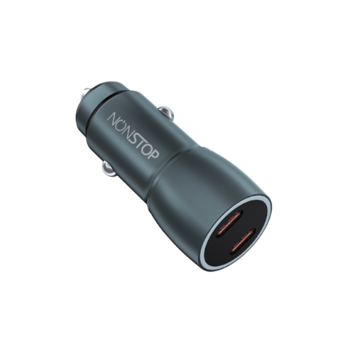 מטען רכב 2 יציאות NONSTOP PowerLine PD 60W