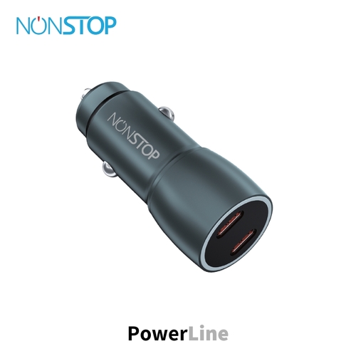 מטען רכב 2 יציאות NONSTOP PowerLine PD 60W