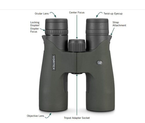 משקפת שדה וורטקס רייזור Vortex Optics Razor UHD 10x42