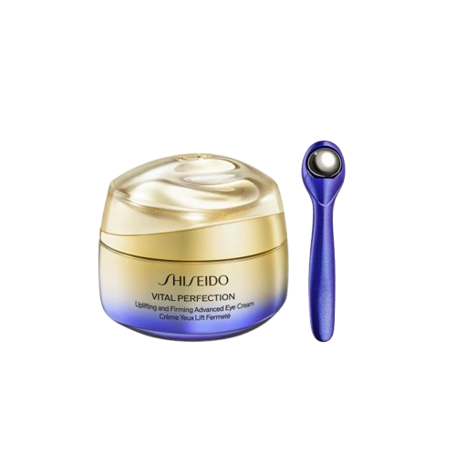 Shiseido Vital Perfection Uplifting And Firming Advanced Eye Cream 15ML שיסיידו ויטאל פרפקשן קרם עיניים למתיחה ומיצוק