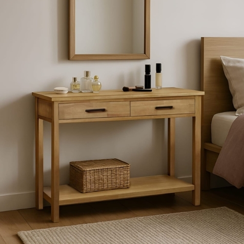 וינה - קונזולה עץ 2 מגירות | טבעי 