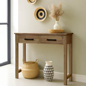 וינה - קונזולה עץ 2 מגירות | טבעי 