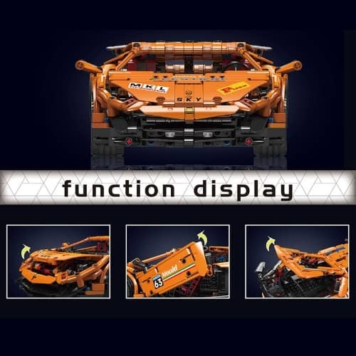 דגם הרכבה אוונטדור Mould King 13177 Aventador SVJ חשמלי ממונע 