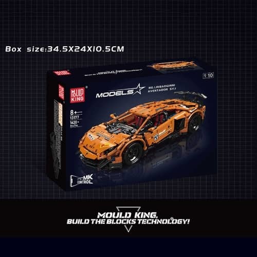 דגם הרכבה אוונטדור Mould King 13177 Aventador SVJ חשמלי ממונע 