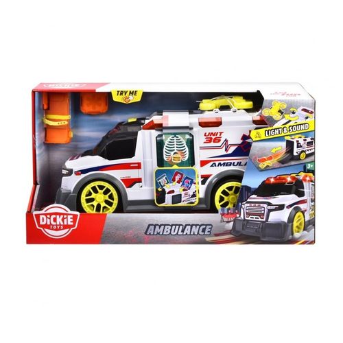 אמבולנס עם אורות וצלילים - DICKIE TOYS