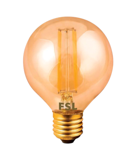 נורת LED פחם גלוב 8W G80 - אור חם