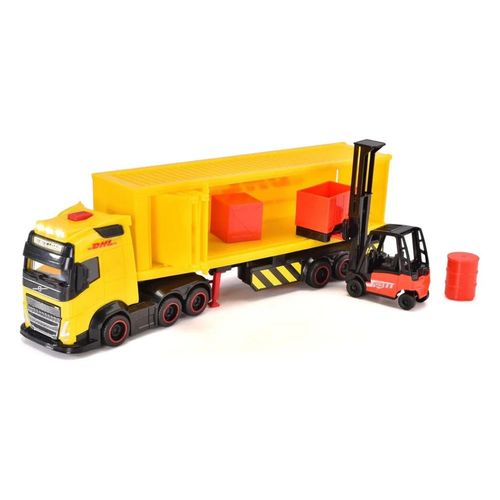 משאית DHL + מלגזה + אביזרים - Dickie Toys