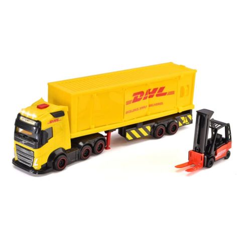 משאית DHL + מלגזה + אביזרים - Dickie Toys