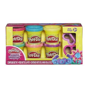 פליידו  - סט מנצנץ 6 צבעים   - Play-Doh A5417