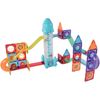 משחק הרכבה מגנטי בתלת מימד 102 חלקים עם מעלית כדורים חשמלית - פארק שעשועים בחלל