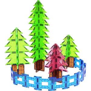 משחק הרכבה מגנטי בתלת מימד 102 חלקים - יער עצים מגנטי