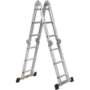 סולם אלומיניום 3x4 פרקים (רב מצבי) Shazar