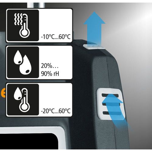 מד לחות אלקטרוני MultiWet-Finder Plus Laserliner 082.091A - מכשיר מדידה מקצועי לזיהוי נזקי לחות בקירות ורצפות עם תצוגה דיגיטלית וחיישן אקלים מובנה