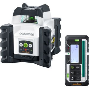 לייזר מסתובב נטען עם לוכד מילימטרי עד 300 מטר - Laserliner Quadrum Compact GT M300 S 7.4V