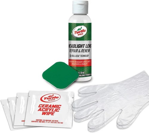 ערכת לחידוש פנסים ברכב  Turtle Wax Speed Headlight Cleaner Kit  קל ליישום
