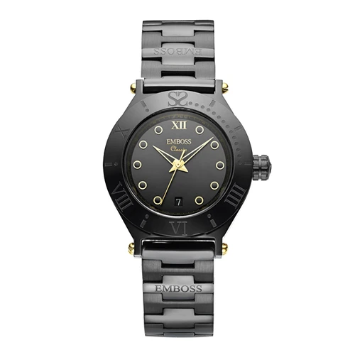 שעון EMBOSS CLASSIC אנלוגי יוקרתי לאישה