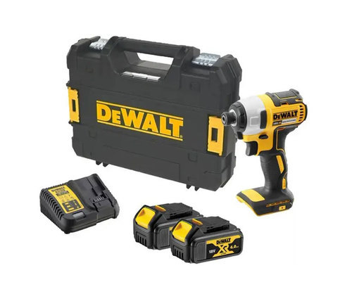 מברגת אימפקט נטענת ללא פחמים + 2 סוללות 18V 5Ah DCF787M2T