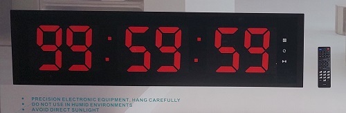 שעון לד עם שלט