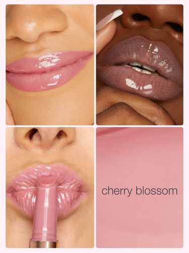 ליפ גלוס שפתיים - Lip plump (cherry blossom)  ורוד-סגלגל בהיר 