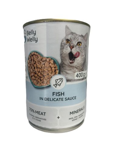 BELLY WELLY לחתול בטעם דגים 400 גרם