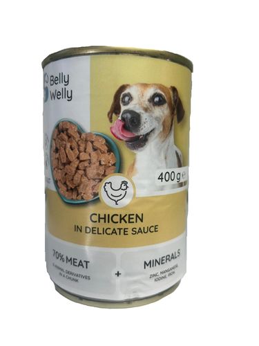 BELLY WELLY לכלב בטעם עוף 400 גרם