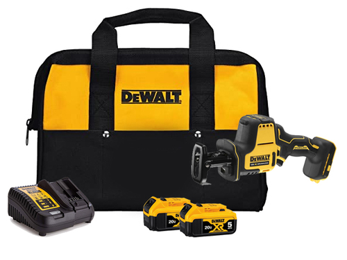 מסור חרב נטען 18V ללא פחמים + שתי סוללות 5.0AH DCS369