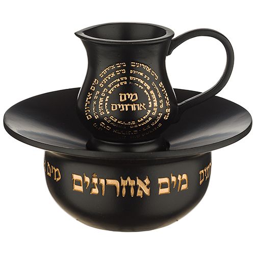מים אחרונים פולימר מהודר שחור זהב