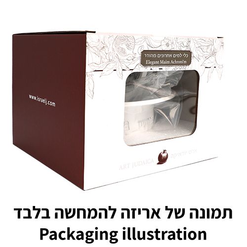 מים אחרונים פולימר מהודר שחור זהב