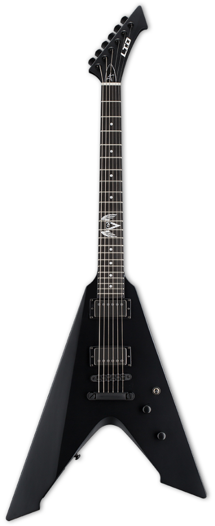 גיטרה חשמלית ESP LTD Vulture Black Satin