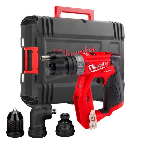 גוף מברגה 12V עם 4 ראשים מתחלפים דגם M12 FDDX מבית Milwaukee מילווקי
