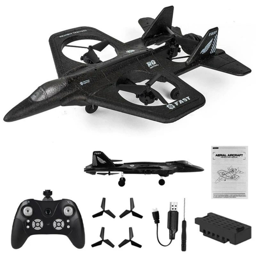 רחפן WIFI נטען בעיצוב מטוס קרב SKY-SCANNER עם שלושה מדחפים מוגנים ותאורה 4