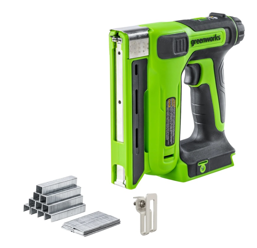 אקדח מסמרים נטען 24 וולט מקצועי T50 גוף בלבד - GREENWORKS 99673-3
